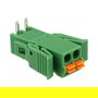 DeLOCK 65952 Terminalblock Set para Platine 2 Pin 3,81 mm Rastermass horizontal, Color Verde, Seccion Cable 24-12 AWG, Plástico, -40 a 105 °C