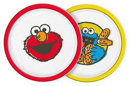 Geda Labels Pack de 2 Platos Barrio Sésamo Vintage Kids 22 cm