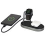 Verbatim WCS-02 Cargador 3 en 1 de Aluminio Qi MFi para Apple Watch y dispositivos móviles