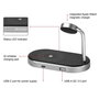 Verbatim WCS-02 Cargador 3 en 1 de Aluminio Qi MFi para Apple Watch y dispositivos móviles