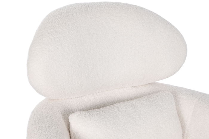 DKD Home Decor Butaca Scandi Blanco Plateado 75 x 95 x 71 cm