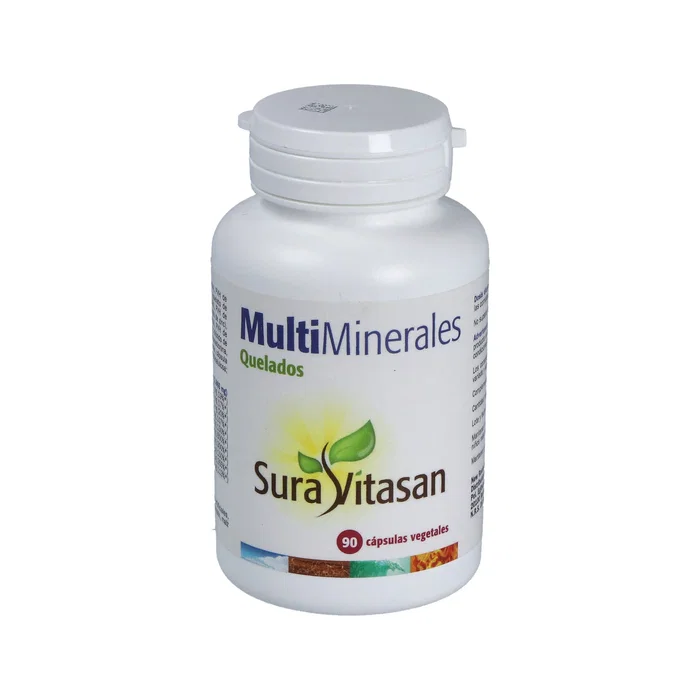 Sura Vitasan Multiminerales Quelados 90 Cápsulas - Complemento Alimenticio con 11 Minerales Sura Vitasan Multiminerales Quelados 90 Cápsulas - Complemento Alimenticio con 11 Minerales