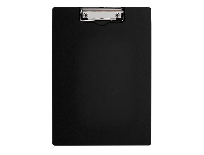 Carpeta Q-connect Miniclip Superior DIN A4 Plástico Negro 50% Reciclado Grosor 2,1 mm