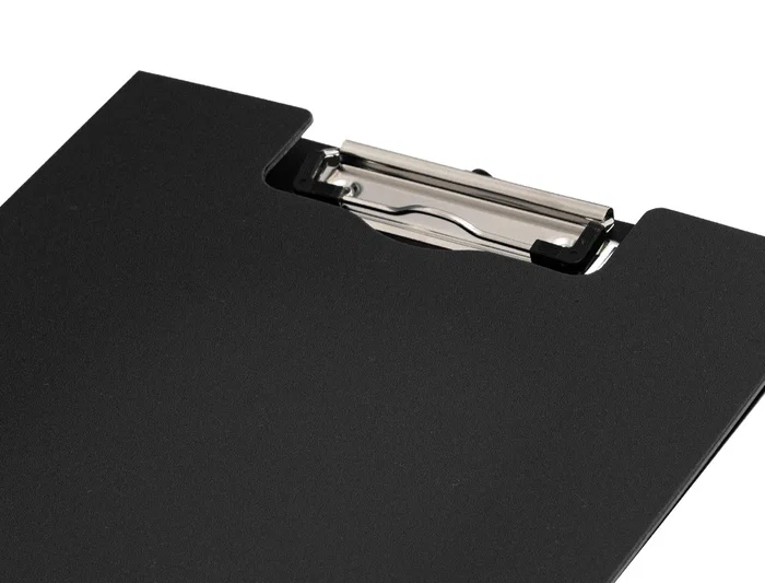 Carpeta Q-connect Miniclip Superior DIN A4 Plástico Negro 50% Reciclado Grosor 2,1 mm