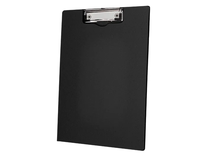 Carpeta Q-connect Miniclip Superior DIN A4 Plástico Negro 50% Reciclado Grosor 2,1 mm