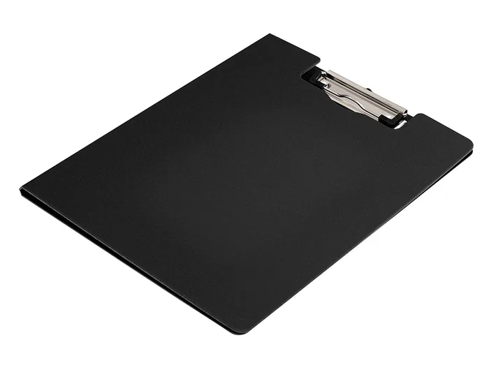 Carpeta Q-connect Miniclip Superior DIN A4 Plástico Negro 50% Reciclado Grosor 2,1 mm