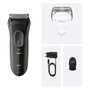 Braun Serie 3 3000S Máquina de Afeitar Láminas Gris Carga AC/Batería 30 min