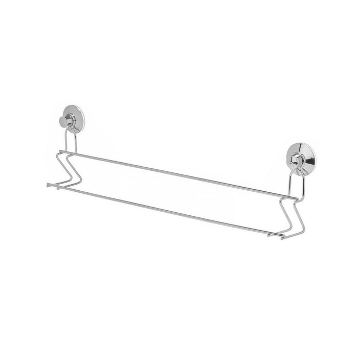 Toallero de barra Berilo Metal Acero ABS 54 x 15 x 6,5 cm Doble (12 Unidades)