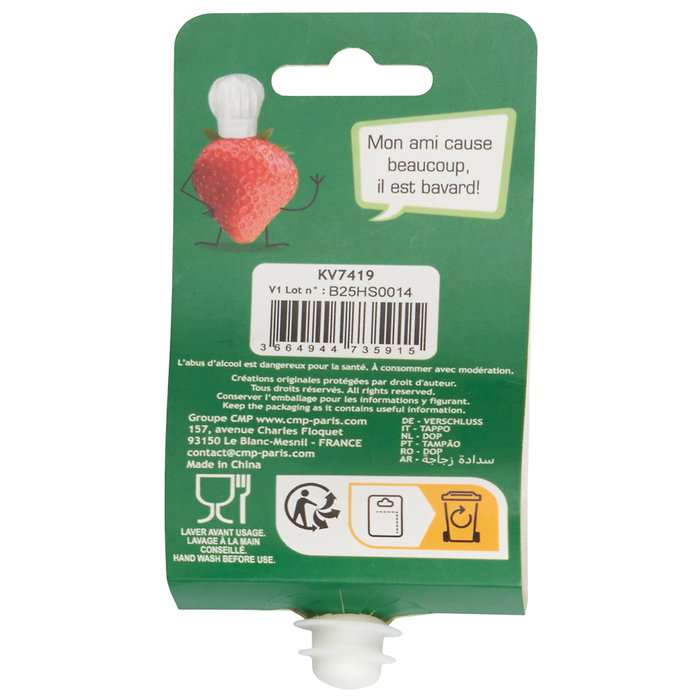 Cook Concept Tapón Botella Forma Seta de Silicona Colección Ludique