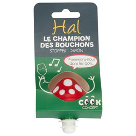 Cook Concept Tapón Botella Forma Seta de Silicona Colección Ludique