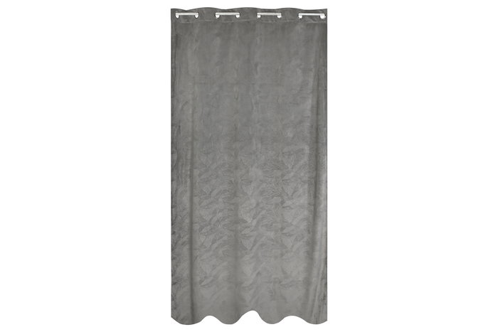DKD Home Decor Cortina Gris Claro 260 x 140 cm (2 Unidades) Poliester