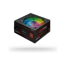 Chieftec CTG-650C-RGB Photon Serie 650W Fuente de Alimentación RGB 85% Eficiencia, Negro, Semimodular