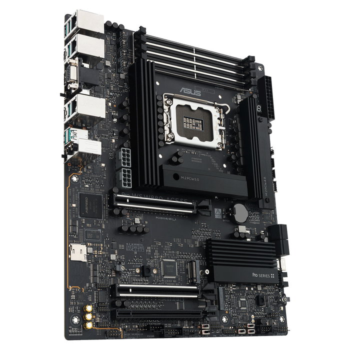 ASUS Pro WS W880-ACE SE - Placa Base ATX W880 LGA1851 para Intel Core Ultra, DDR5, 2x PCIe 5.0 x16, 4x M.2, USB4, 3x 2.5Gb LAN, Thunderbolt