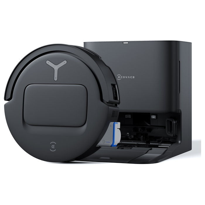 ECOVACS Deebot T80 OMNI Aspirador y Fregador Robot con Auto-Vaciado, Navegación AIVI 3D y Lidar, Negro, 18000 Pa, 3 L, Wi-Fi, Compatible con Alexa y Asistente Google