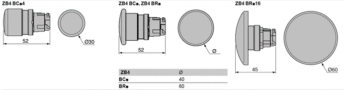 SCHNEIDER ELECTRIC Interruptor de presión Harmony XB4 Negro 22mm