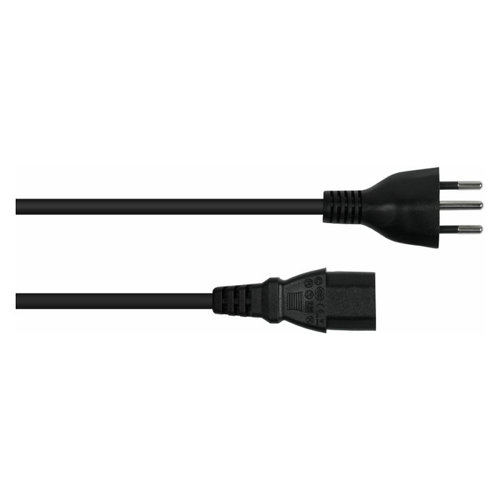 Kabelmeister SK6030-S018 Cable de alimentación Tipo J SEV 1011 a IEC C13, 1,8 m