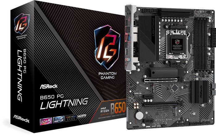 ASRock B650 PG Lightning AM5 ATX DDR5 ASRock B650 PG Lightning AM5 ATX DDR5