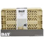 San Day Caja Plegable Almacenaje Apilable Amarillo Arena 50x33x20 cm Capacidad 27.6L 45kg