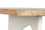 DKD Home Decor Mesa Comedor Mediterraneo Blanco Natural Madera Reciclada Mango 200.5 x 100.5 x 77 cm