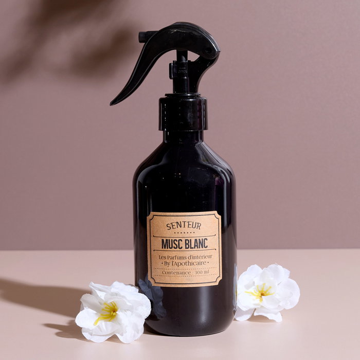 Home Deco Factory Vaporizador de Perfume Apothicaire 300 ml con Aroma Surtido (Almizcle Blanco, Flor de Algodón, Ámbar)