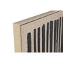 DKD Home Decor Set de 2 Cuadros de Lienzo Pintados a Mano 103x143 cm Beige y Negro