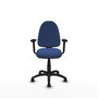 PIQUERAS Y CRESPO Silla de oficina Aýna Azul marino con brazos 2D