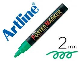 Artline Rotulador Cartelería Epp-4-Ver Punta Redonda 2 Mm Color Verde