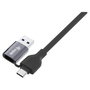 EQUIP Adaptador de red Gigabit USB-C+A a RJ45 5m Negro