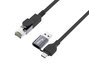 Equip Cable 2 en 1 USB-C + A a RJ45 Gigabit Ethernet 5 m Negro