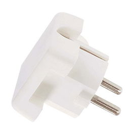 Bachmann 911.270 Schutzkontaktstecker weiss flache AusfUhrung montierbar Tipo F H05VV-F 3G 1,5 mm