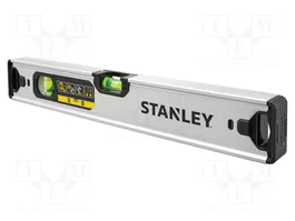 STANLEY Nivel de aluminio de 400 mm con soporte magnético