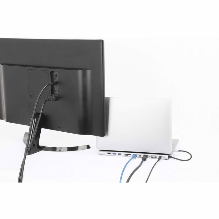 MANHATTAN Docking Station USB-C 11 en 1 MST para 3 Monitores 100W PD con Lector de Tarjetas SD/MicroSD MANHATTAN Docking Station USB-C 11 en 1 MST para 3 Monitores 100W PD con Lector de Tarjetas SD/MicroSD