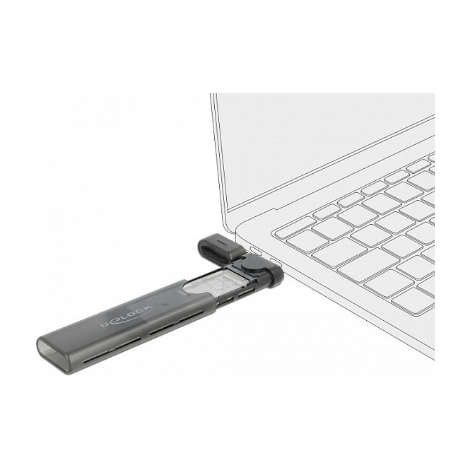 DeLOCK Caja Externa USB Tipo-C Combo para M.2 NVMe PCIe o SATA SSD