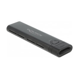 DeLOCK Caja Externa USB Tipo-C Combo para M.2 NVMe PCIe o SATA SSD