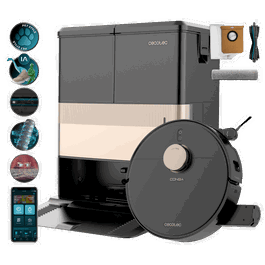 Cecotec Conga R500 Robot aspirador y friegasuelos con base automática