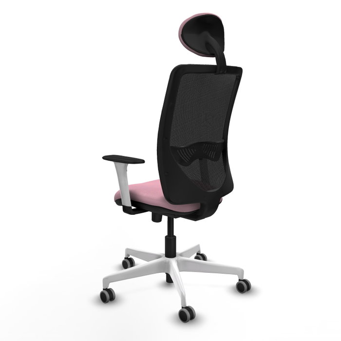 PIQUERAS Y CRESPO Silla de oficina Zulema Rosa y Negro con Mecanismo Sincro PIQUERAS Y CRESPO Silla de oficina Zulema Rosa y Negro con Mecanismo Sincro