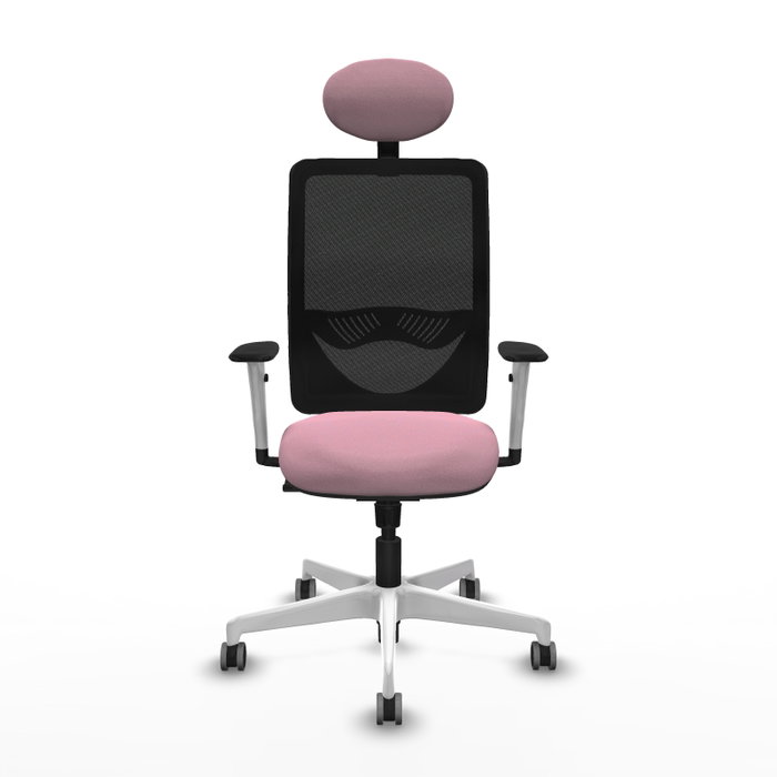 PIQUERAS Y CRESPO Silla de oficina Zulema Rosa y Negro con Mecanismo Sincro PIQUERAS Y CRESPO Silla de oficina Zulema Rosa y Negro con Mecanismo Sincro