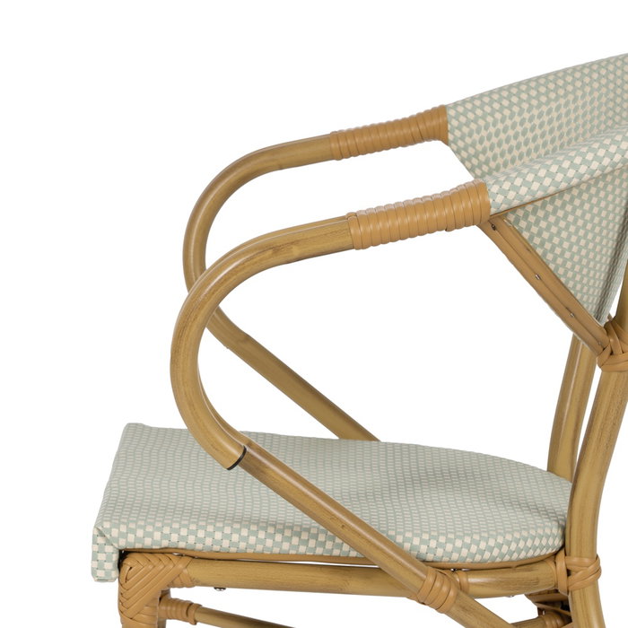 Silla Aguamarina Aluminio-Textileno 57 X 58,50 X 82 cm (Set de 2) Silla Aguamarina Aluminio-Textileno 57 X 58,50 X 82 cm (Set de 2)