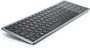 Dell KB740 Teclado Inalámbrico y Bluetooth Compacto Multi-Dispositivo para Oficina, Español QWERTY, Color Gris y Negro, Batería Hasta 36 Meses