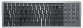 Dell KB740 Teclado Inalámbrico y Bluetooth Compacto Multi-Dispositivo para Oficina, Español QWERTY, Color Gris y Negro, Batería Hasta 36 Meses