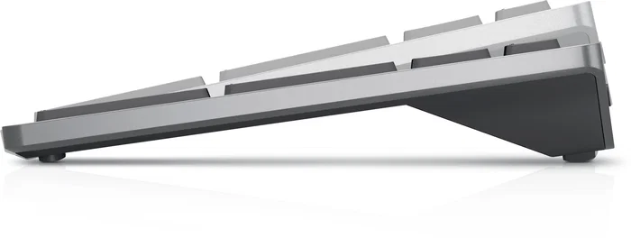 Dell KB740 Teclado Inalámbrico y Bluetooth Compacto Multi-Dispositivo para Oficina, Español QWERTY, Color Gris y Negro, Batería Hasta 36 Meses