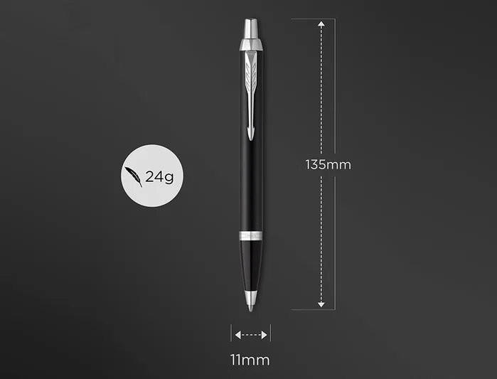 Parker Bolígrafo IM Essential Negro Mate con Punta Media