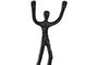 DKD Home Decor Figura de Personas en Aluminio Negro 25x25x71 cm
