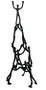 DKD Home Decor Figura de Personas en Aluminio Negro 25x25x71 cm