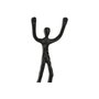DKD Home Decor Figura de Personas en Aluminio Negro 25x25x71 cm