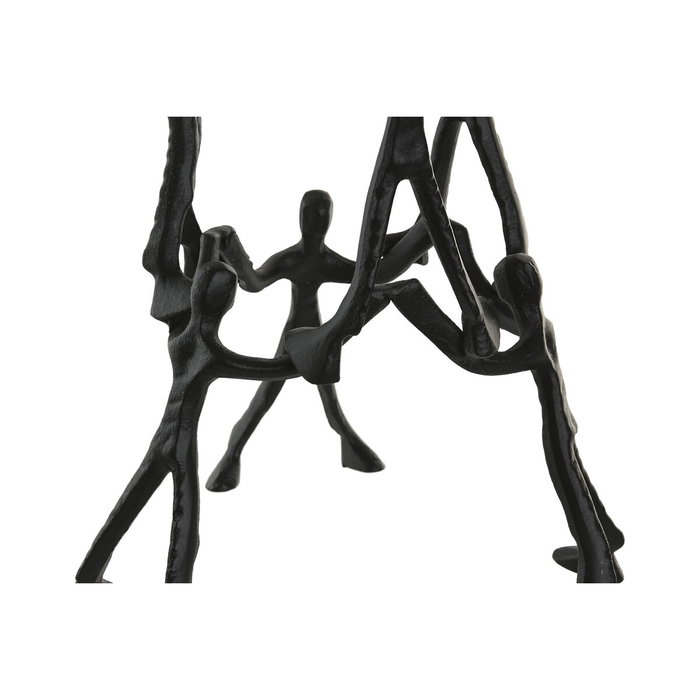 DKD Home Decor Figura de Personas en Aluminio Negro 25x25x71 cm
