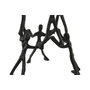 DKD Home Decor Figura de Personas en Aluminio Negro 25x25x71 cm
