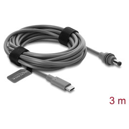 DeLOCK Cable USB Tipo-C™ a DC 5,5 x 2,1 mm para Starlink Mini, 3 m, Gris