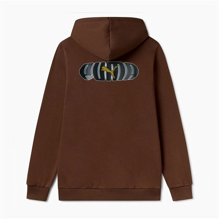 Sudadera con Capucha Hombre Puma Essentials+ Graphic Marrón