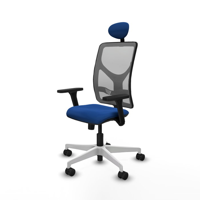 PIQUERAS Y CRESPO Silla de oficina Motilla con mecanismo Sincro, Azul y Gris PIQUERAS Y CRESPO Silla de oficina Motilla con mecanismo Sincro, Azul y Gris